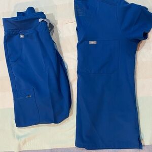 Figs Women’s Royal Blue Scrub Set